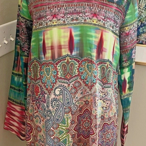 Johnny Was Multicolor Patterned Top - Picture 2 of 6